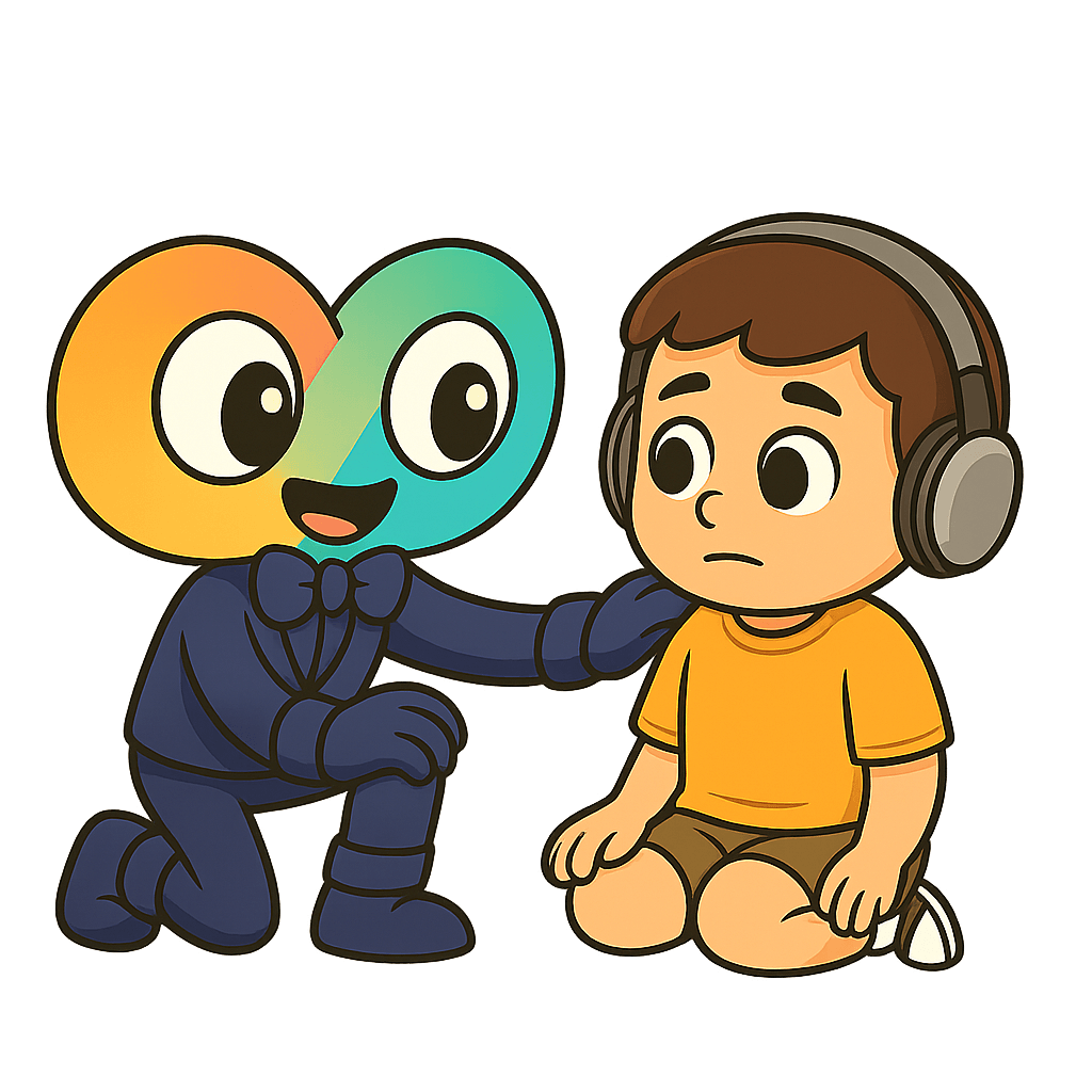 Criança a comunicar com apoio visual — foco na inclusão e CAA